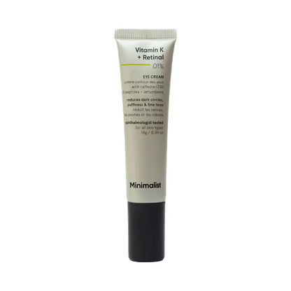 Minimalist Vitamin K + Retinal 01% Under Eye Cream (14 gm)