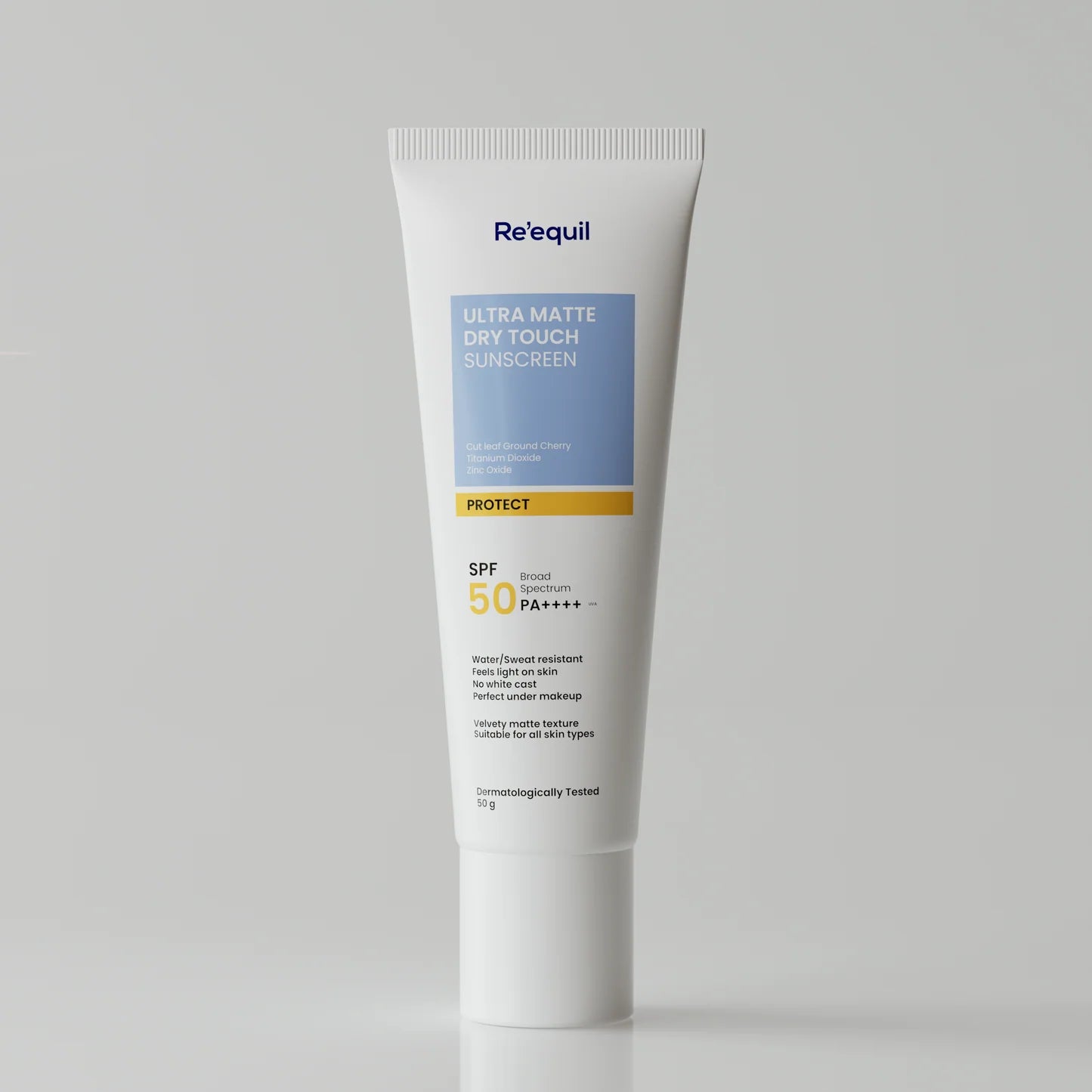 Re'equil Ultra Matte Dry Touch Sunscreen SPF 50 PA++++ Protect