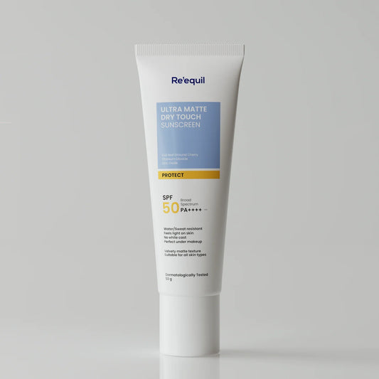 Re'equil Ultra Matte Dry Touch Sunscreen SPF 50 PA++++ Protect