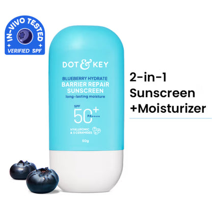 Dot & Key Blueberry Hydrate Barrier Repair Sunscreen SPF 50+ PA++++ In-Vivo Tested (50 g)