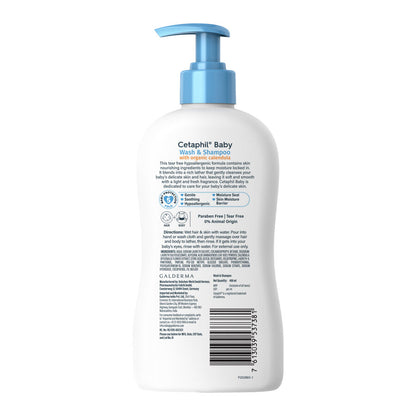 Cetaphil Baby Wash & Shampoo with Organic Calendula (400ml)