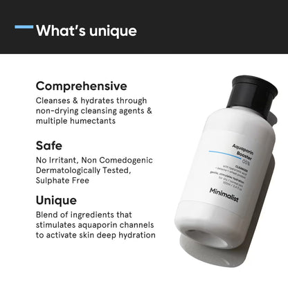 Minimalist Aquaporin 5% Booster Face Wash With Hyaluronic Acid (100g)