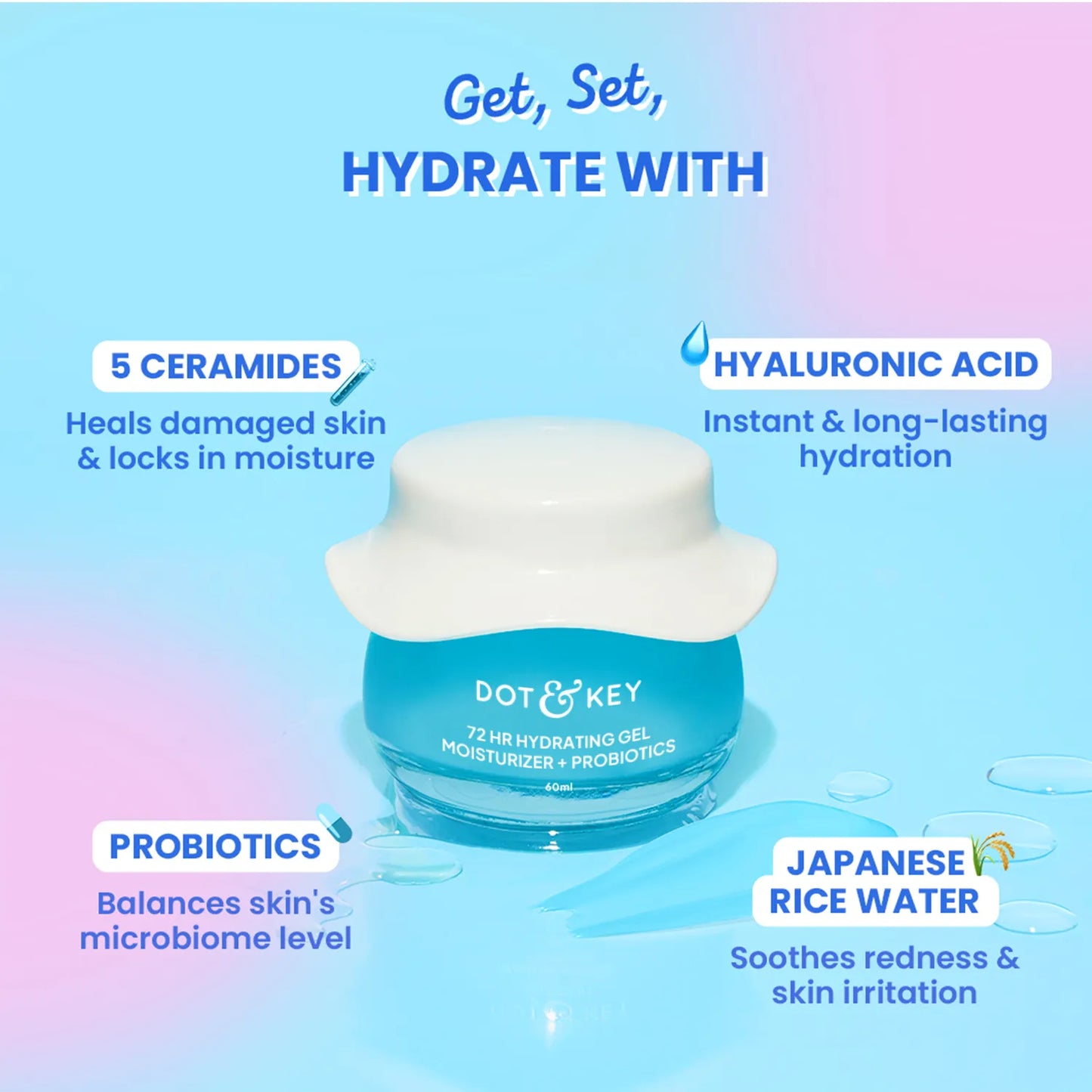 Dot & Key 72HR Hydrating Gel Moisturizer
