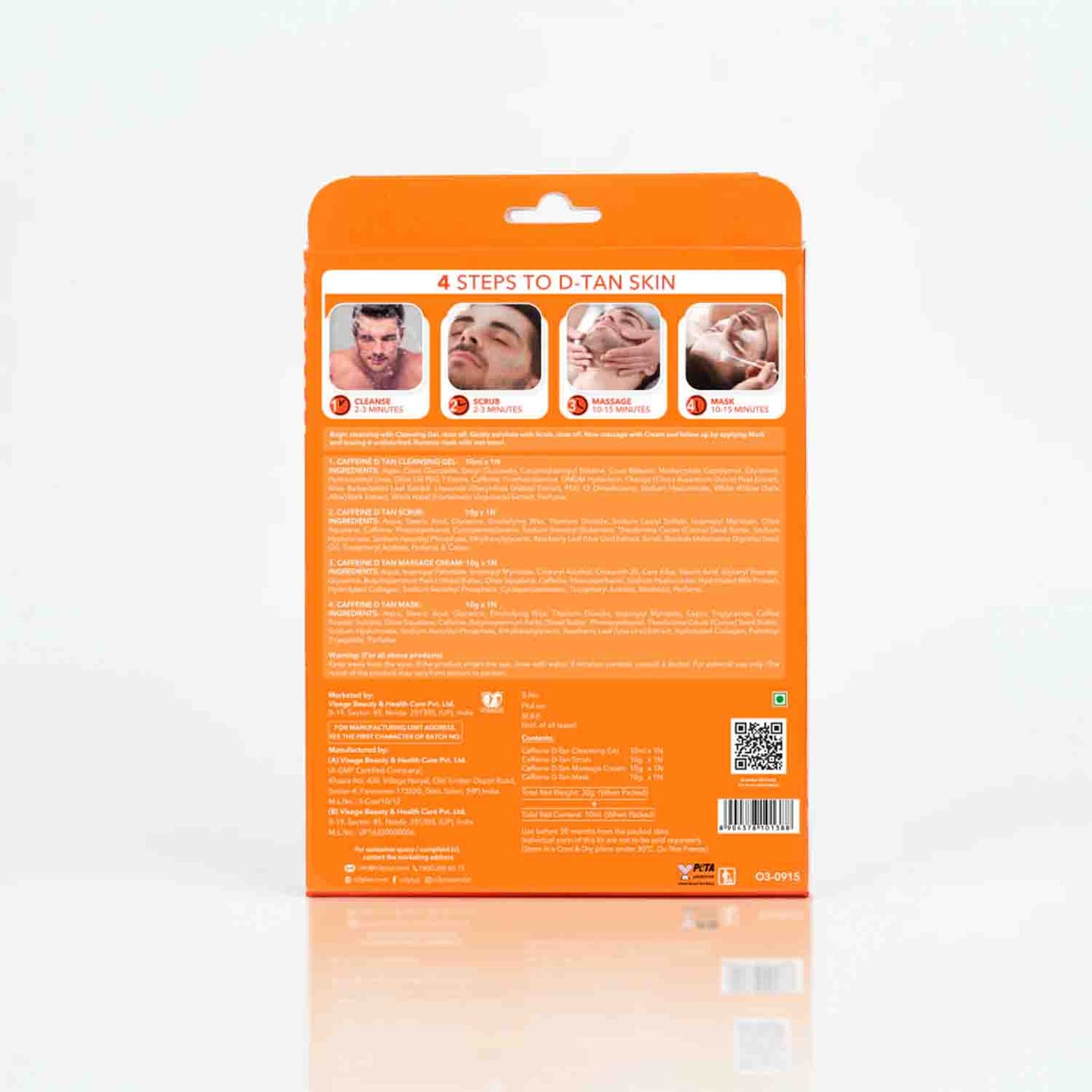 O3+ Caffeinated D Tan Facial Kit for Intensive Whitening (40GM)