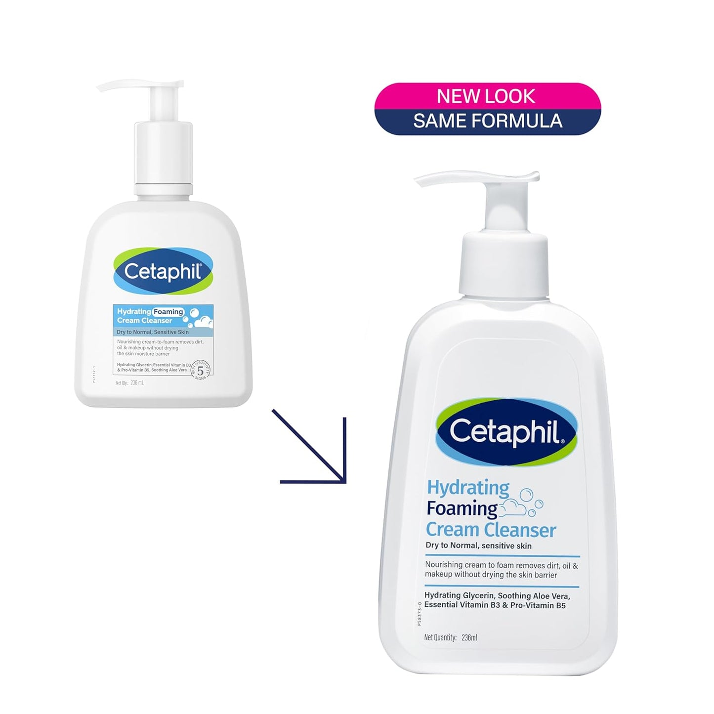 Cetaphil Hydrating Foaming Cream Cleanser (236ml)