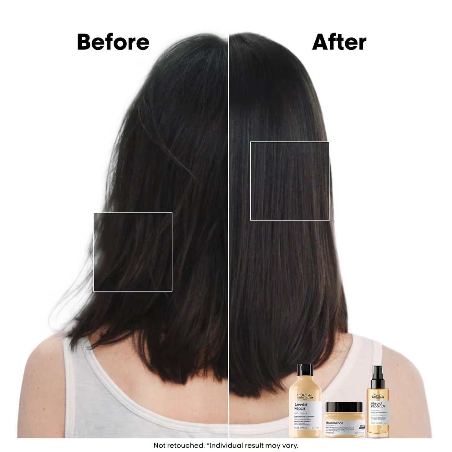 L'Oreal Professionnel Absolut Repair Shampoo, Hair Mask & Hair Serum Combo For Damaged Hair