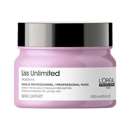 L'OREAL PROFESSIONNEL Liss Unlimited Mask for Frizzy & Unruly Hair  With Pro-Keratin .(250 ml)