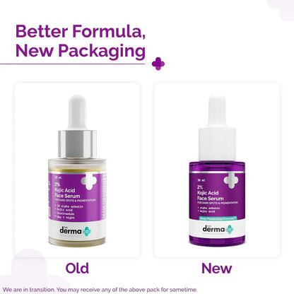 The Derma Co 2% Kojic Acid Face Serum for Dark spots reduction, Pigmentation & Blemishes (30ml)