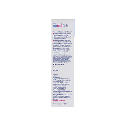 Sebamed Baby Body Lotion, pH 5.5, Long Lasting Moisturiser, Quickly Absorbed (400ml)