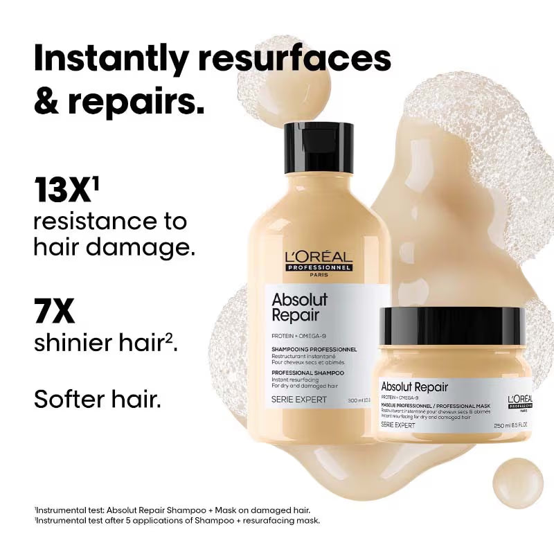 L'Oreal Professionnel Absolut Repair Shampoo & Hair Mask Combo For Damaged Hair