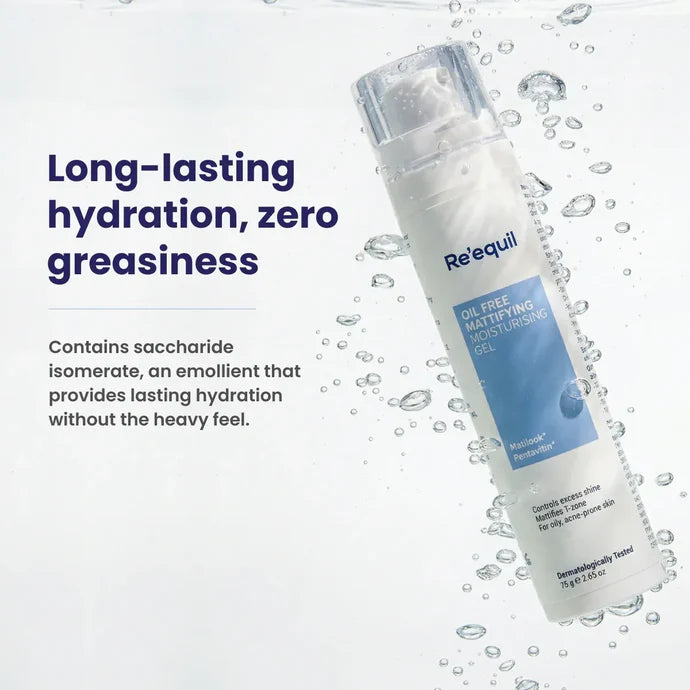 Re'equil Oil Free Mattifying Moisturising Gel (75g)