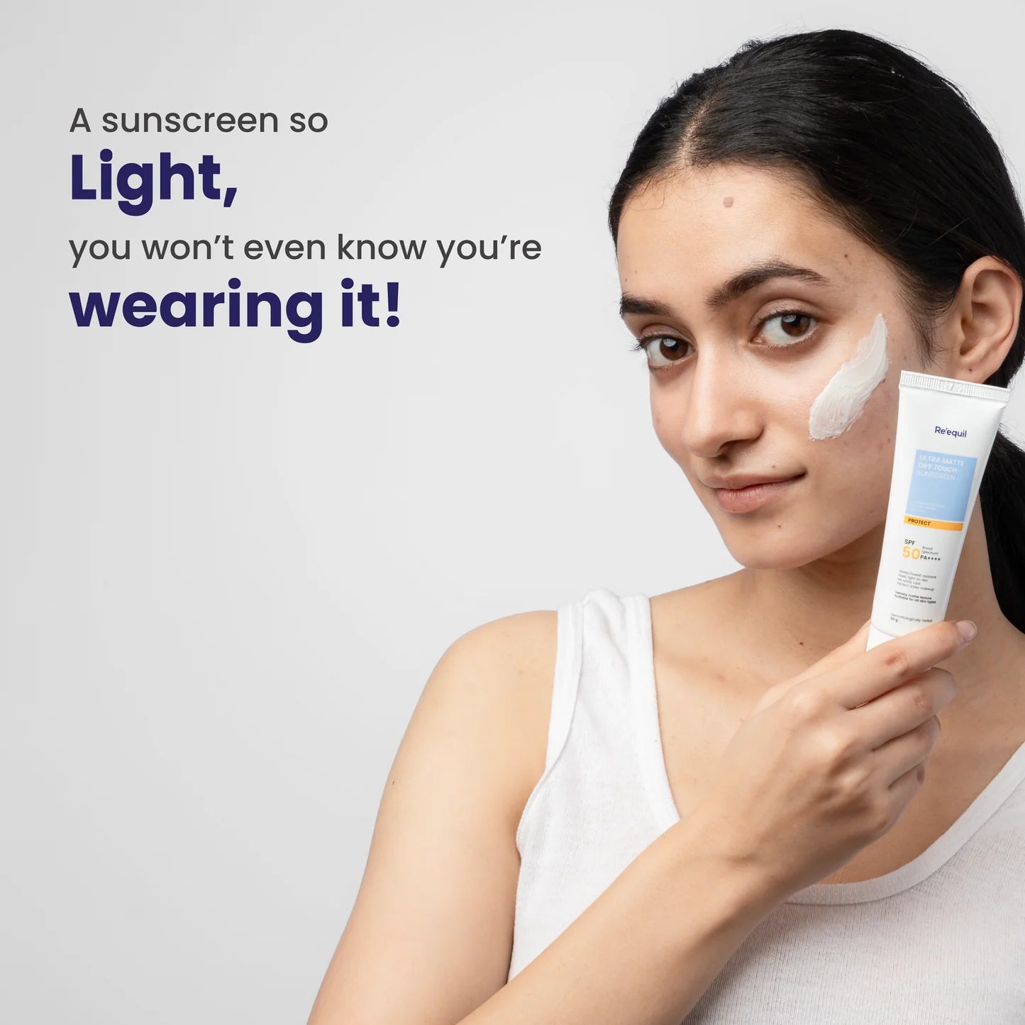 Re'equil Ultra Matte Dry Touch Sunscreen SPF 50 PA++++ Protect