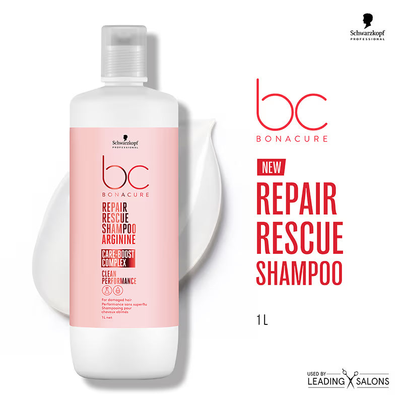 Schwarzkopf Professional Bonacure Repair Rescue Shampoo with Arginine( 1000ml )