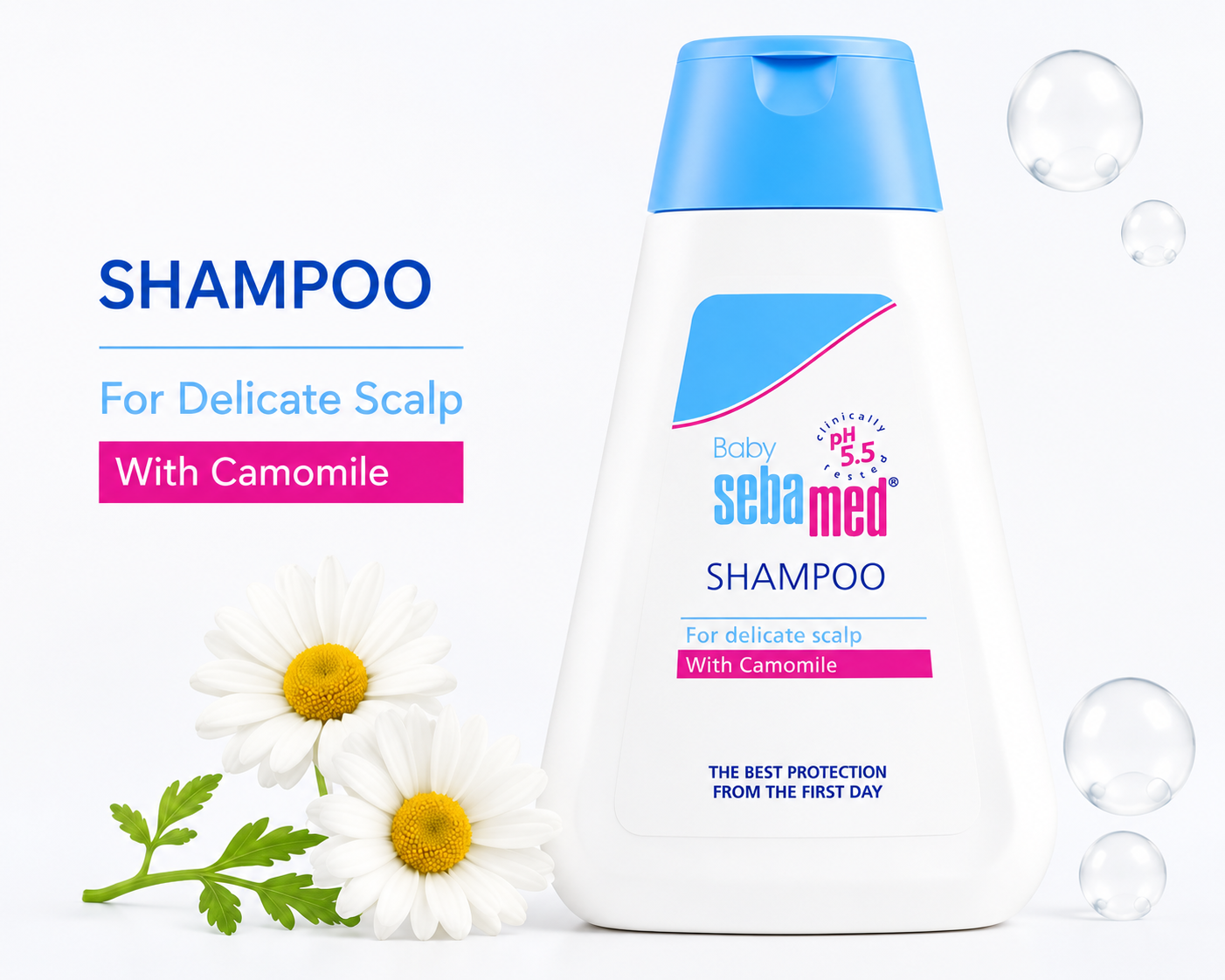 Sebamed Baby Shampoo (150 ml) + Baby Gentle Wash (200 ml) combo