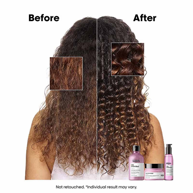 L'Oréal Professionnel Liss Unlimited Shampoo, Upto 96 hours of frizz control, With Pro-Keratin (300ml)