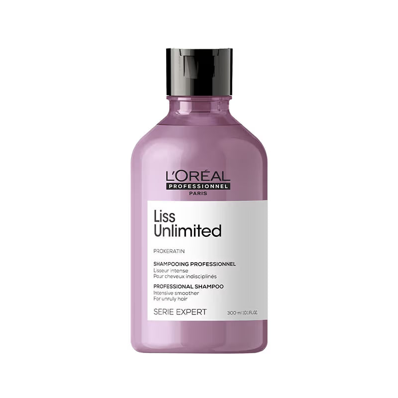 L'Oréal Professionnel Liss Unlimited Shampoo, Upto 96 hours of frizz control, With Pro-Keratin (300ml)