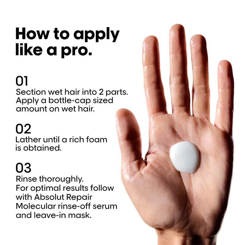 L'Oréal Professionnel Absolut Repair Molecular Sulfate-Free Deep Repair Shampoo (300ml)
