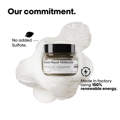 L'Oréal Professionnel Absolut Repair Molecular Deep Repairing Cream Mask For Very Damaged Hair (250ml)