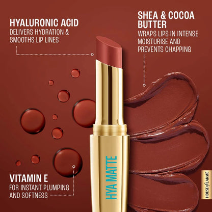 Lakme 9to5 HYA Matte Lipstick (3.6g)