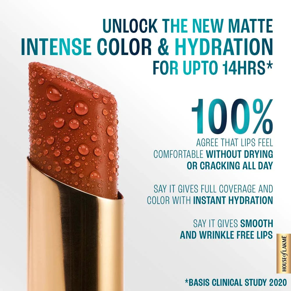 Lakme 9to5 HYA Matte Lipstick (3.6g)