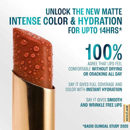 Lakme 9to5 HYA Matte Lipstick (3.6g)