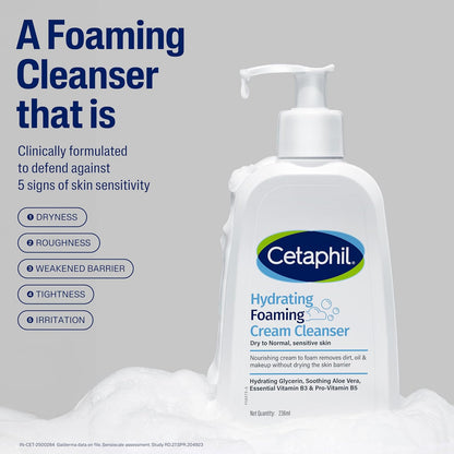 Cetaphil Hydrating Foaming Cream Cleanser (236ml)