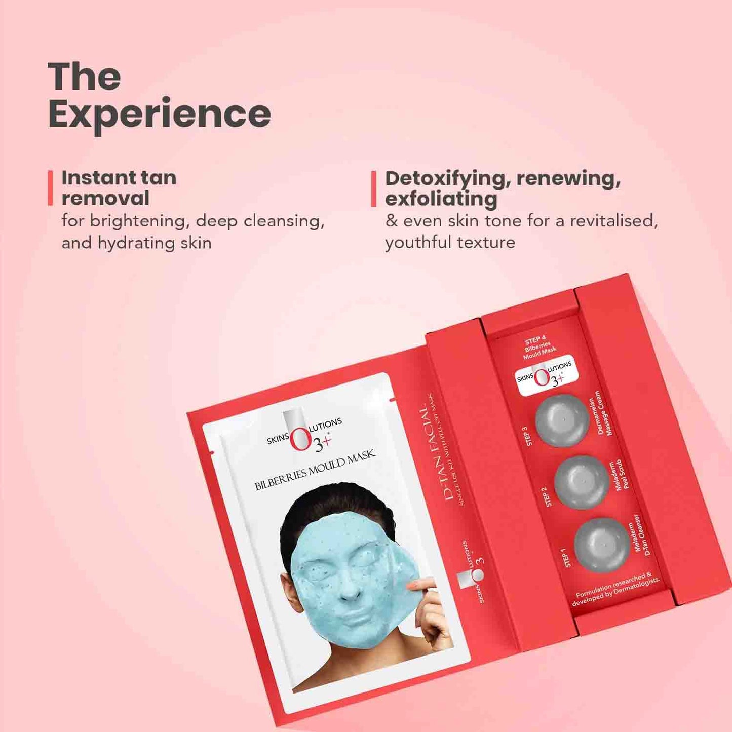 O3+ D Tan Facial kit with Peel off Mask