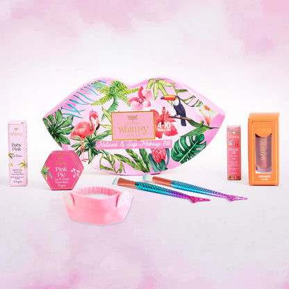 Whimsy Safe & Organic Liplicious Beauty Makeup Kit For Preteen And Teen Girls - Pack Of 7