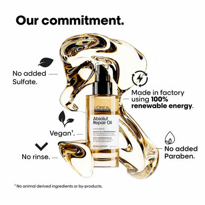 L'Oreal Professionnel Absolut Repair Shampoo, Hair Mask & Hair Serum Combo For Damaged Hair
