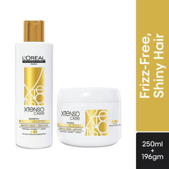 L'Oreal Professionnel Xtenso Care Sulfate Free Shampoo & Masque Combo For Frizz-Free, Shiny Hair