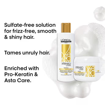 L'Oreal Professionnel Xtenso Care Sulfate Free Shampoo & Masque Combo For Frizz-Free, Shiny Hair