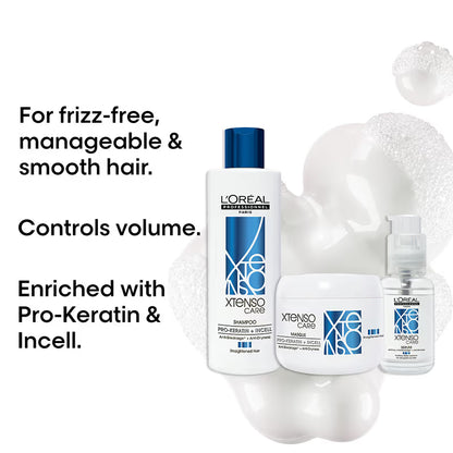 L'Oreal Professionnel Xtenso Shampoo & Masque & Serum Combo For Frizz-Free, Smooth Hair