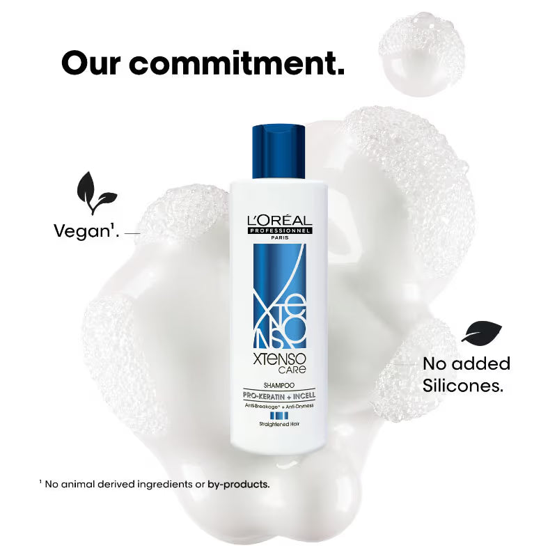 L'Oreal Professionnel Xtenso Shampoo & Masque & Serum Combo For Frizz-Free, Smooth Hair