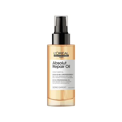 L'Oreal Professionnel Absolut Repair 10-in-1 Multi-Benefit Hair Serum For Dry And Damaged Hair (90ml)