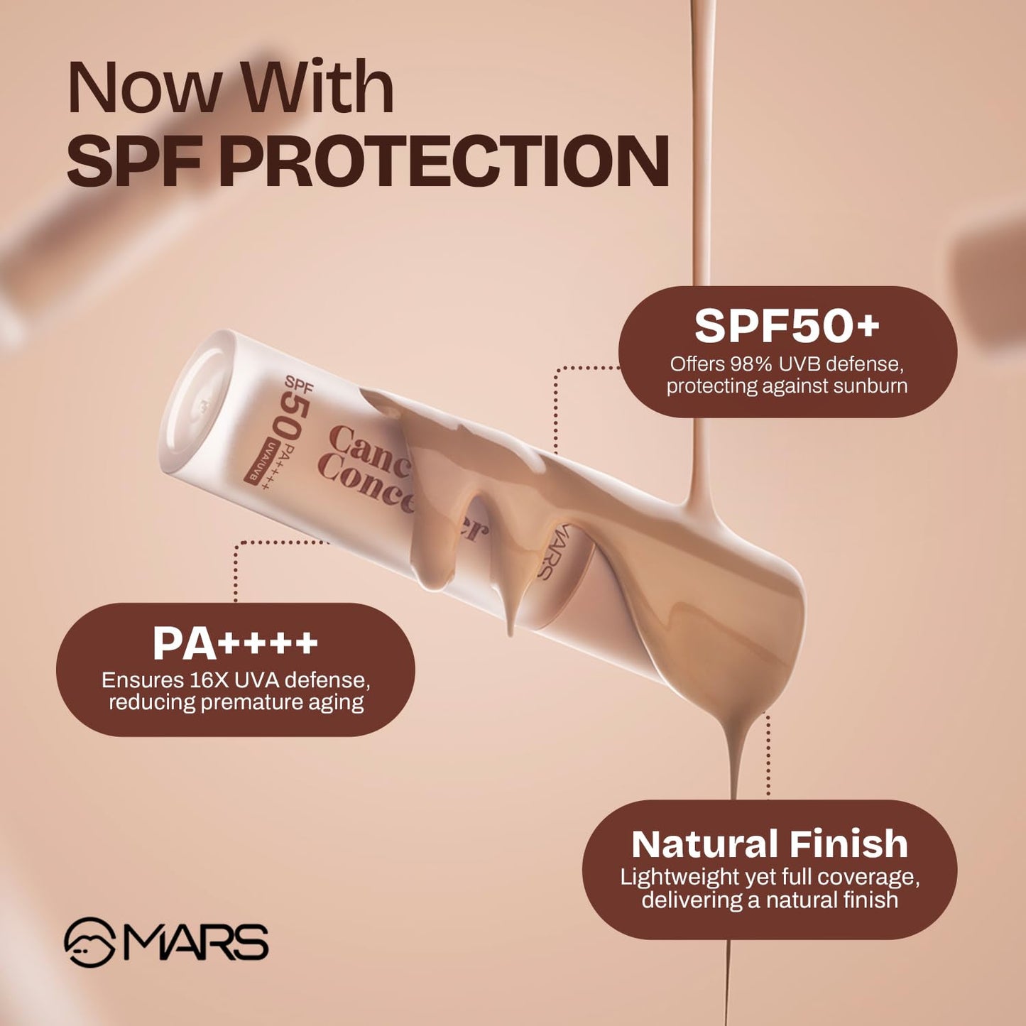 MARS SPF50 PA++++ Cancel Concealer - 06-Honey Glow (6.5ml)
