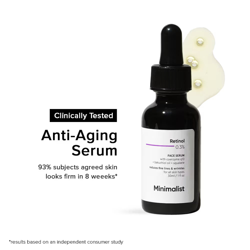 Minimalist Retinol 0.3% Face Serum (30ml)