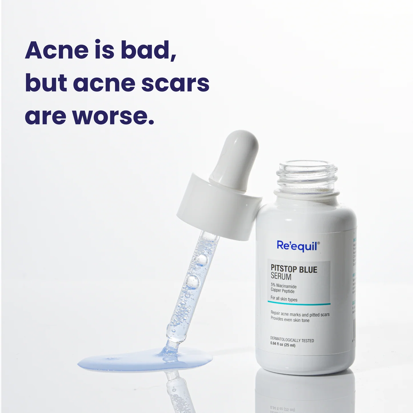 Re'equil Pitstop Blue Niacinamide Serum For Acne Scars & Marks (25ml)