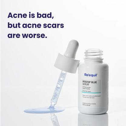 Re'equil Pitstop Blue Niacinamide Serum For Acne Scars & Marks (25ml)