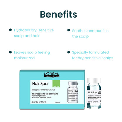 L'Oreal Professionnel Hair Spa Hydrating Concentrate 6x8ml