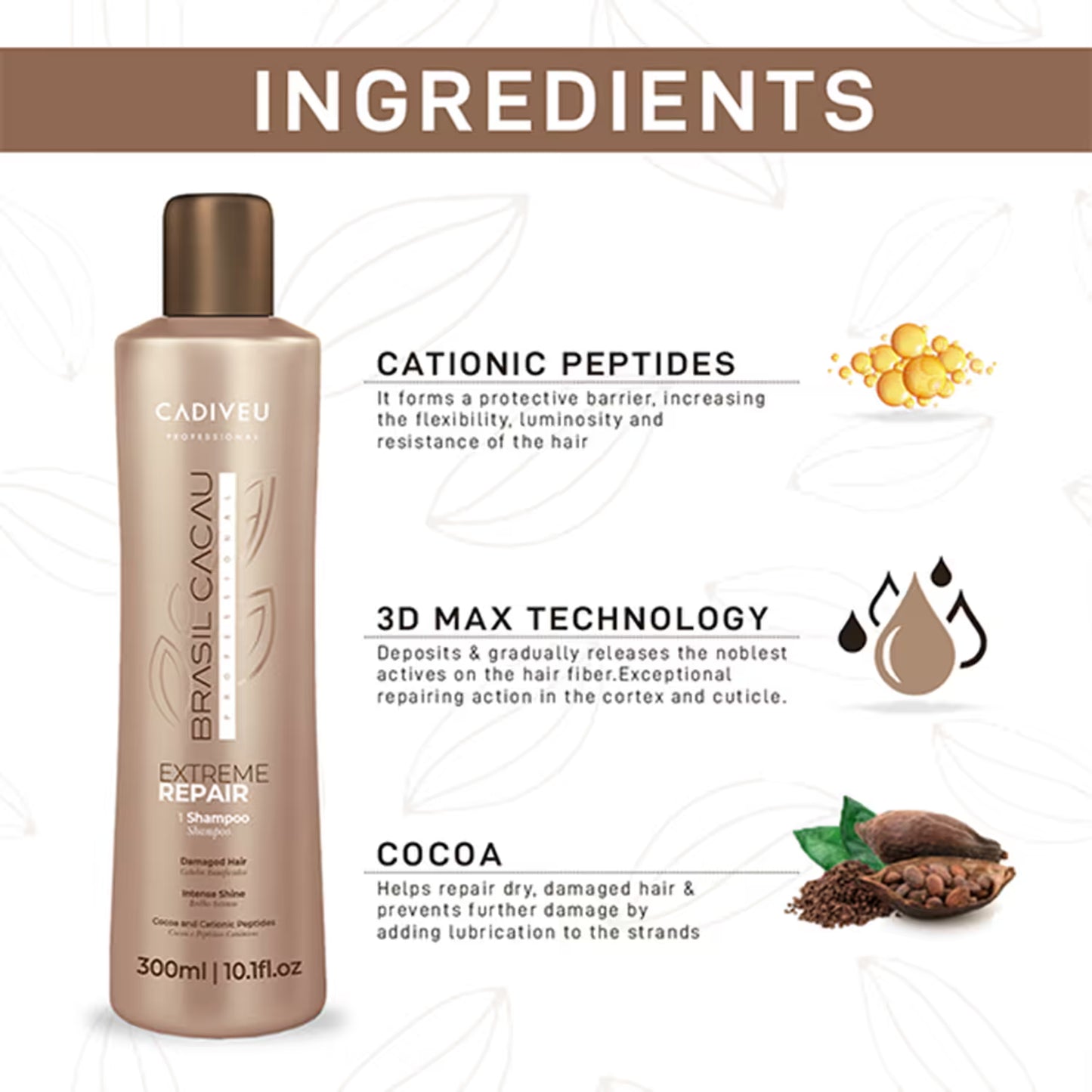Cadiveu Extreme Repair Shampoo sulfate free (300ml)