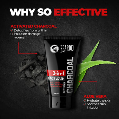 Beardo Activated Charcoal Facewash (100ml)