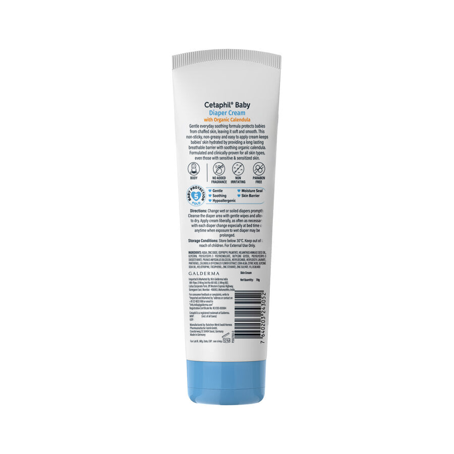 Cetaphil Baby Diaper Cream with Organic Calendula (70g)