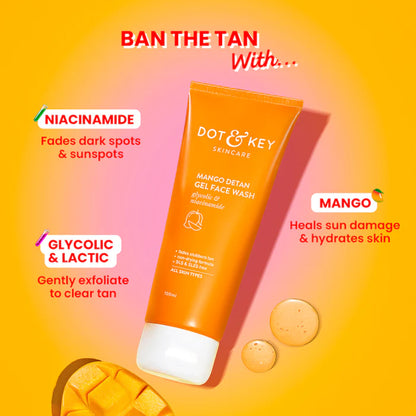 Dot & Key Mango Detan Gel Face Wash (100ml)