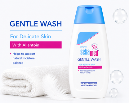 Sebamed Baby Shampoo (150 ml) + Baby Gentle Wash (200 ml) combo