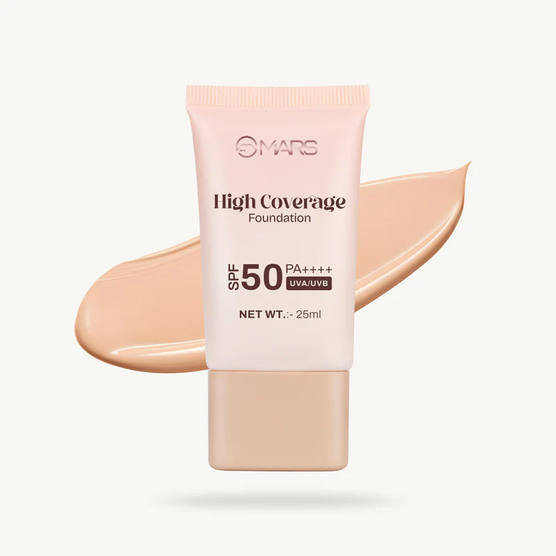 Mars High Coverage Foundation in a Tube | SPF 50PA++++ UVA/UVB