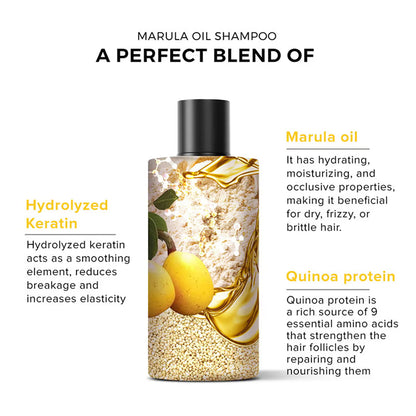 De Fabulous Marula Oil Shampoo with Quinoa Ultimate Repair for Damaged Hair (250ml)