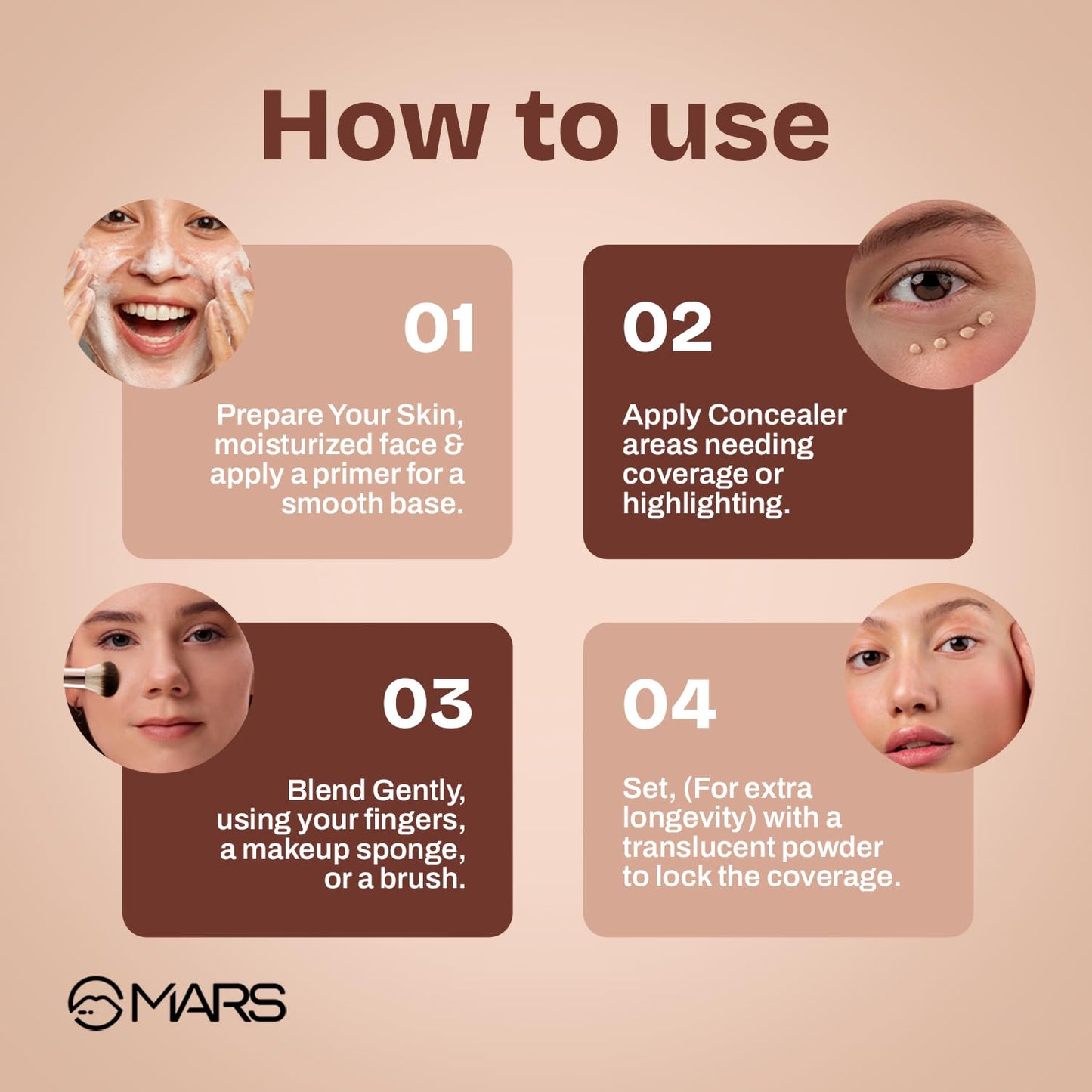 MARS SPF50 PA++++ Cancel Concealer - 06-Honey Glow (6.5ml)