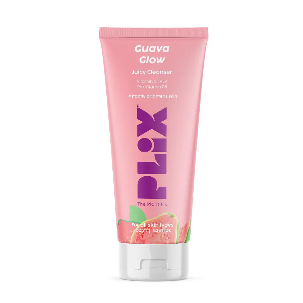 Plix Vitamin C Face Wash Cleanser For Skin Brightening, Pro Vit B5 & Alpha Lipoic Acid For Skin Glow (100ml)