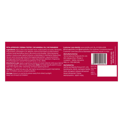 Plix 1.20% Retinol & 1% Bakuchi Oil Pomegranate Anti Ageing Night Cream, Reduce Fine Line & Wrinkles (50 g)