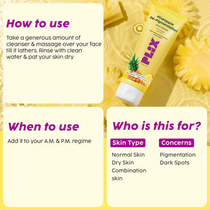 Plix Pineapple De-Pigmentation Juicy Cleanser (100ml)